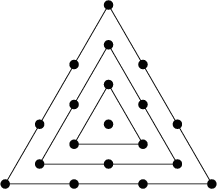 Centered Triangular Number Diagram